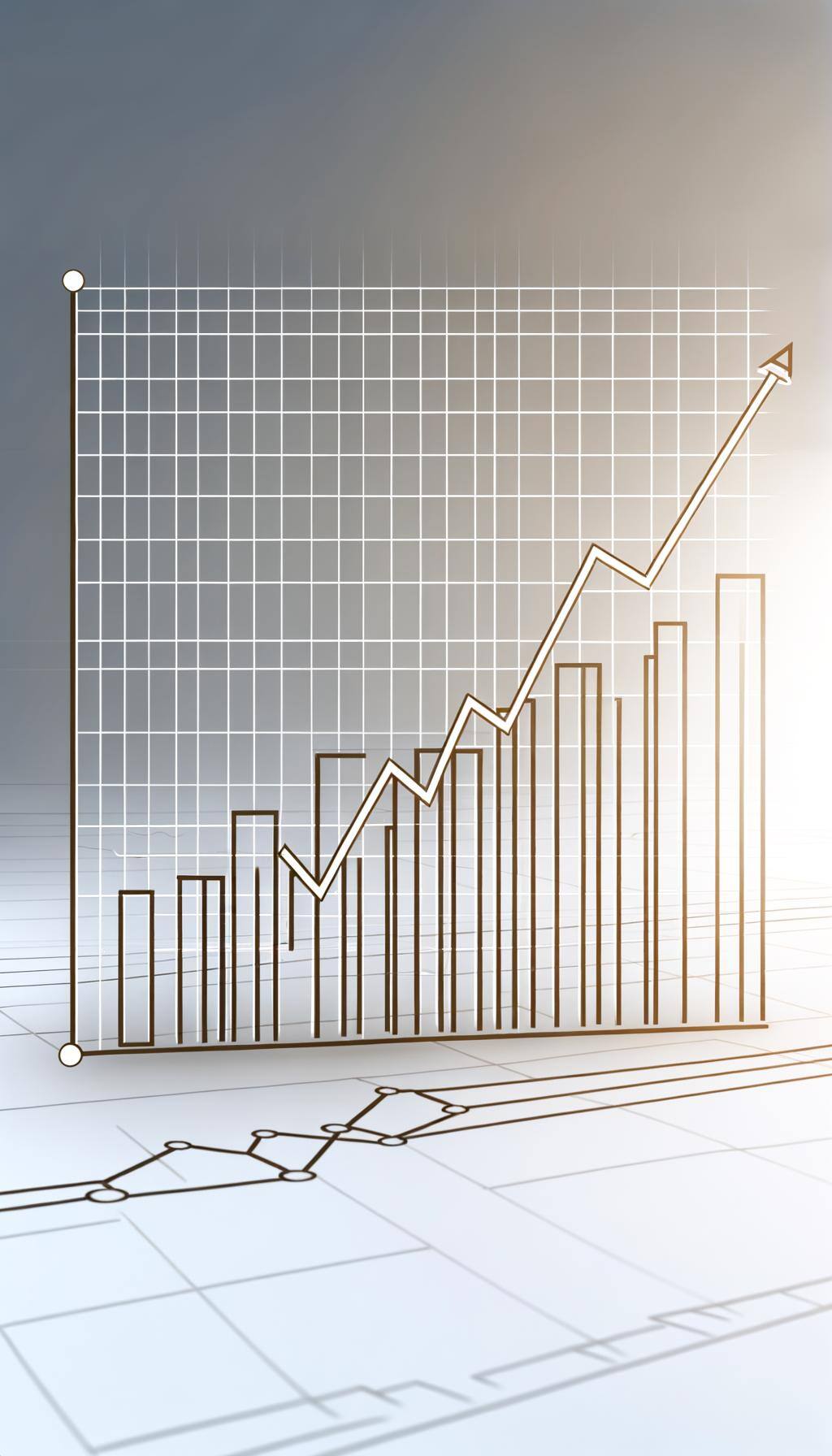 An illustration showcasing a growing graph measuring the increase in website traffic over time. The graph should be striking with lines that indicate a continuous upward trend, symbolizing the positivity and success in terms of increased engagement and visits to the website. The Y-axis represents the number of visitors while the X-axis represents the progression of time, with each point on the graph signifies a specific time period.